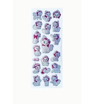 Sticker Kabartmalı Stiker Defter, Planlayıcı Etiket Beyaz Kedi (cb344) 16x7 cm