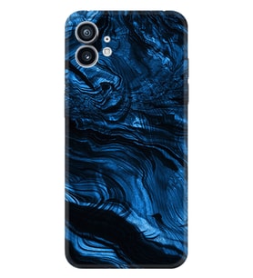 Nothing Phone 2 Kılıf Desenli Silikon Blue MArble 1379