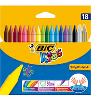 Bic Kids Plastidecor Silinebilir Mum Pastel Boya 18 Renk 