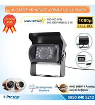 Şapkalı AHD 1080P ve Analog Pal Çevirilebilir Gece Görüşlü Metal Ayaklı Full HD Kamera
