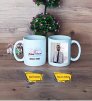 Fen ve Teknoloji Öğretmeni Kupa Bardak Beyaz Fotoğraflı Öğretmenler Günü Hediyesi
