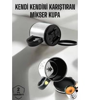 Northcity Self Stirring Mug Kupa - Karıştırıcı Özellikli Paslanmaz Çelik Termos