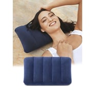 Intex IKY68672 Kadife Şişme Minder-yastık (43*28*9) (Lacivert)