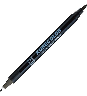 Zig Kurecolor Fine & Brush for MANGA Marker Çizim Kalemi C.08 Cool Gray 8 