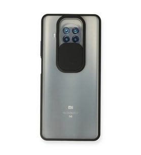 Xiaomi Mi 10t Lite Kılıf Palm Buzlu Kamera Sürgülü Silikon - Siyah