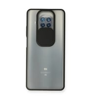 Xiaomi Mi 10t Lite Kılıf Palm Buzlu Kamera Sürgülü Silikon - Siyah