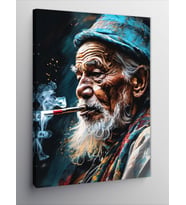 Kanvas Tablo Sigara İçen Adam