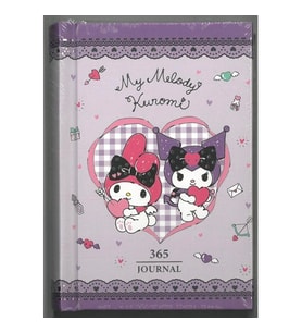 VICTORIA'S JOURNALS 525-1987 MY MELODY & KUROMİ A7 80 GR. SERT KAPAK 365 GÜN GÜNLÜK/AJANDA ÇİZGİLİ D