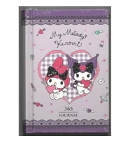 VICTORIA'S JOURNALS 525-1987 MY MELODY & KUROMİ A7 80 GR. SERT KAPAK 365 GÜN GÜNLÜK/AJANDA ÇİZGİLİ D