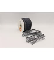 Fırfırlı Lastikler 18 mm Genişlik - 25 mt Gri