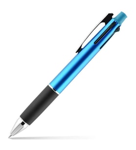 Uni Jetstream 4&1 Çoklu Kalem 4 Renk Tükenmez + 0.5 Versatil Açık Mavi 