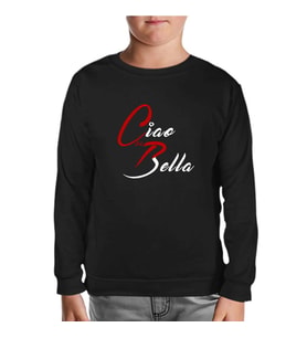 Ciao Bella - CdeP Siyah Çocuk Sweatshirt