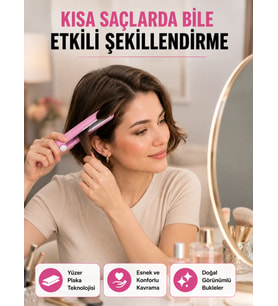 30 Saniyede Isınan PTC Teknolojili Saç Şekillendirici – Sabit Isı Kontrollü, Hızlı Performans Yeni N