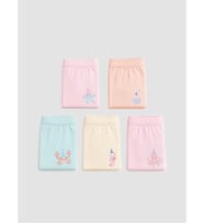 LCW Kids Ekru Baskılı Kız Çocuk Boxer 5'li