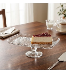 PAŞABAHÇE SERVİS TABAĞI AYAKLI ELEGANT DİKDÖRTGEN