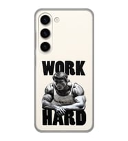 Samsung Galaxy S23 Uyumlu Arnold Fitness Tasarımlı Şeffaf Telefon Kılıfı
