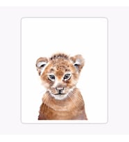 UFak Bebek Aslan Araba Oto Sticker Etiket Renkli W2