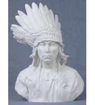 VERONESE BİBLOLAR › Wise Porselen-PORSELEN KIZILDERILI SEF BUST-18,5*10,5*24,5 CM-JCP30047AA