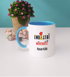 Endüstri Mühendisi Kupa Bardak Mavi