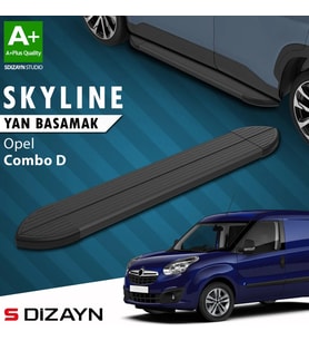 S-Dizayn Opel Combo D Skyline Siyah Yan Basamak 193 Cm 2011-2015 A+ Kalite