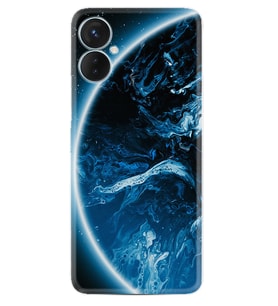 Tecno Spark 9T Kılıf Silikon Desen Özel Seri Blue Planet 1610
