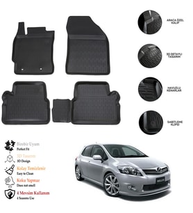 Toyota Aurıs 2009 3D Havuzlu Paspas OTL