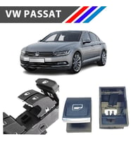 VW Passat B8 Cam Açma Düğme Tuş Butonu Krom Uçlu 1 Adet