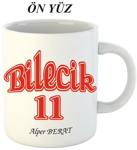 Kişiye Özel Hediyelik Bilecik 11 Kupa Bardak