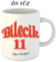 Kişiye Özel Hediyelik Bilecik 11 Kupa Bardak