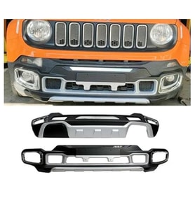 Jeep Renegade Uyumlu 2014 2017 Ön Arka Tampon Koruyucu Difüzör