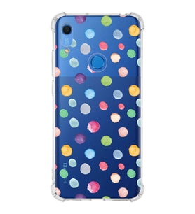 PrintiFy Huawei Y6S Uyumlu Water Color 6 Baskılı Şeffaf Köşe Korumalı Antişok Kılıf