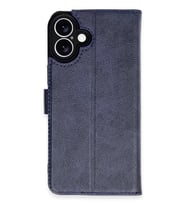 iPhone 16 Kılıf Trend S Plus Kapaklı Kılıf - Lacivert