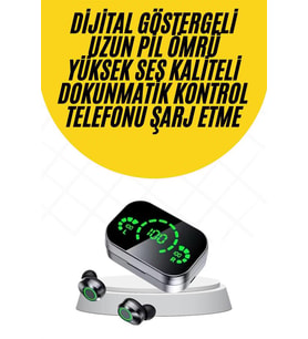 Çift Telefon Destekli Powerbankli Dijital Göstergeli