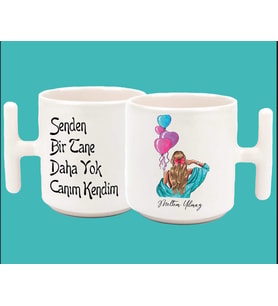 İsimli Senden Bi Tane Daha Yok Canım Kendim Baskılı T Kulp Kupa 4