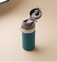 Askılı Ve Kilitli Paslanmaz Çelik Termos - 500 mL Turkuaz