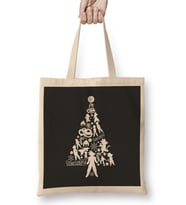 Dragon Ball Z Christmas Tree Silhouette White Bez Çanta Uzun Saplı
