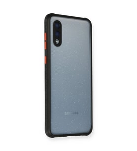 Galaxy A02 Kılıf Miami Şeffaf  - Siyah
