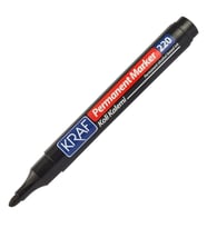 Kraf Permanent Markör Yuvarlak Uc 220 Siyah (Koli Kalemi) 12’li