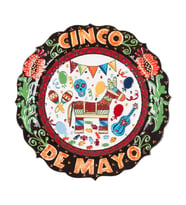 Seramik Tabak Cinco De Mayo 25 cm No.1 (Karışık)