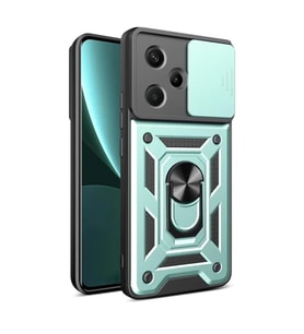 Xiaomi Redmi Note 13 Pro Plus Kılıf Pars Lens Yüzüklü Silikon - Yeşil