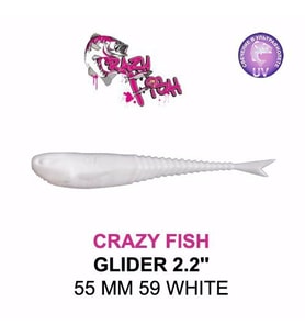 CRAZY FISH GLIDER 2.2'' / 55 MM SAHTE SİLİKON 06
