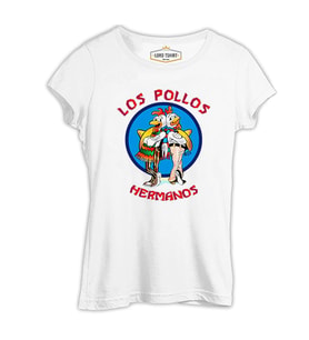 Los Pollos Hermanos Beyaz Kadın Tshirt