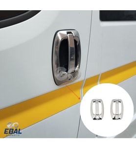 Fiat Ducato Krom Kapı Kolu+Çerçeve 2 kapı 2008 Üzeri P. Çelik