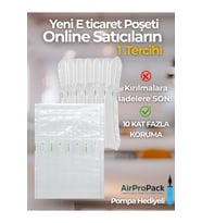 21x30 cm 100 adet Sütunlu Koruyucu Havalı Kargo Poşeti Airbag/Airbed/Şişirilebilir Ambalaj