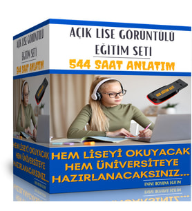 Açık Lise Tüm Dersler Görüntülü Eğitim Seti