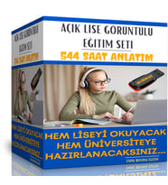 Açık Lise Tüm Dersler Görüntülü Eğitim Seti