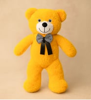 50 cm Büyük Peluş Ayı – Hediye ve Dekoratif Oyuncak (Sarı)