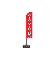 Doruk Oto Yıkama Yelken Plaj Bayrağı