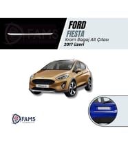 Ford Fiesta 2017 Üzeri Krom Bagaj Alt Çıtası Paslanmaz Çelik