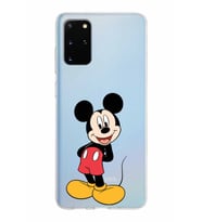 Samsung Galaxy S20 Plus Kapak Mickey Mouse Tasarımlı Şeffaf Silikon Kılıf